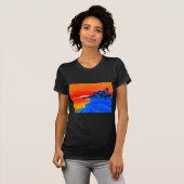 T-shirt Pop Art Plage Exotique Palmiers (Devant entier)