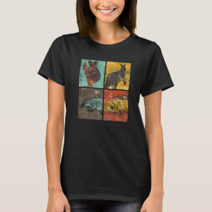 T-shirt Pop Art Platypus Koala Kangaroo Sugar Glider