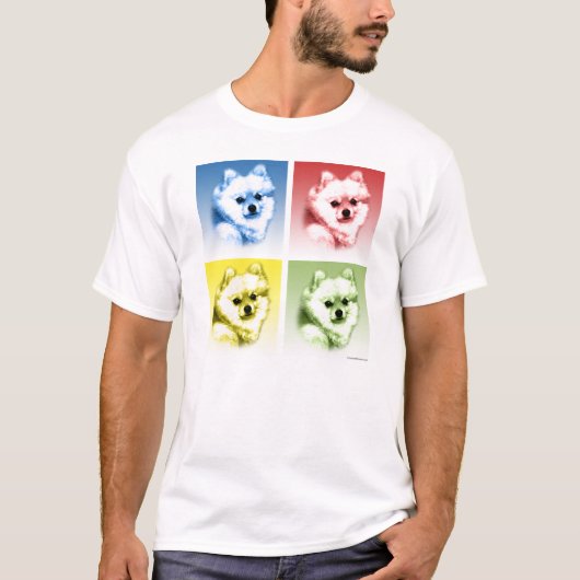 T-shirt Pop Art Poméran (Devant)