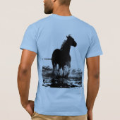 T-shirt Pop Art Running Horse Double face Moderne Hommes (Dos)