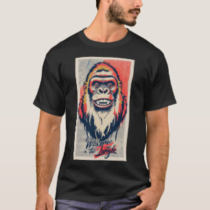 T-shirt Pop Art Silkscreen Gorilla Avec Des Couleurs Néon