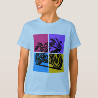 T-shirt Pop Art Sports Bike 