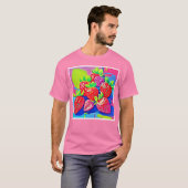 T-shirt Pop Art Strawberry (Devant entier)