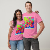 T-shirt Pop Art Strawberry (Unisexe)