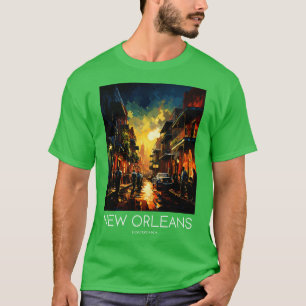 T-shirt Pop Art Travel Impression de La Nouvelle-Orléans L