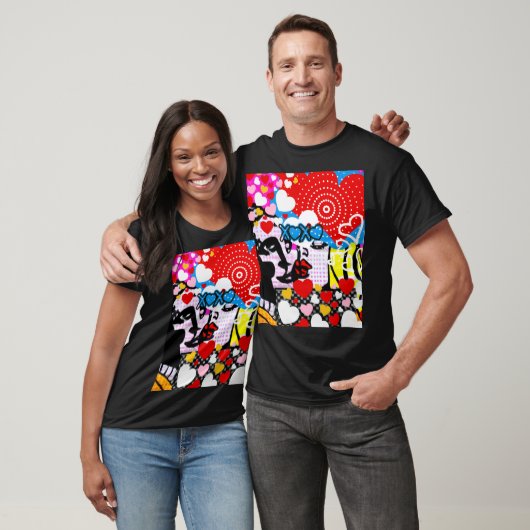 T-shirt Pop Art Valentine (Unisexe)