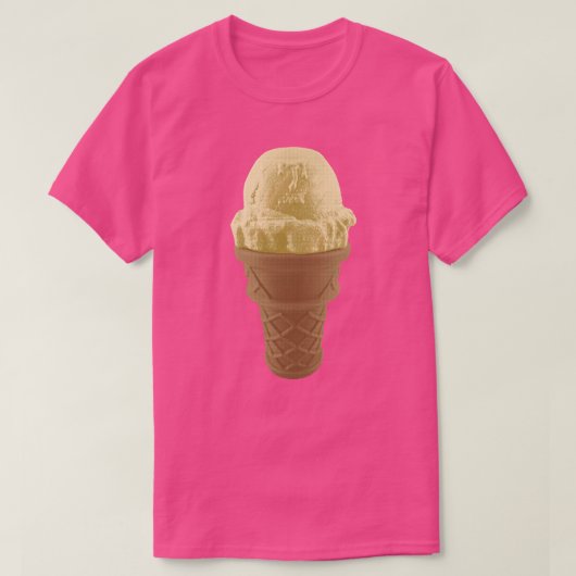 T-shirt Pop Art Vanilla Ice Crem Cone (Design devant)