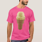 T-shirt Pop Art Vanilla Ice Crem Cone (Devant)