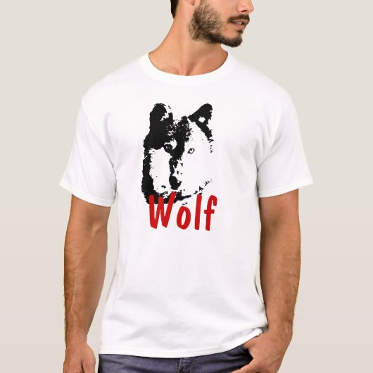 T-shirt Pop Art Wolf (Devant)