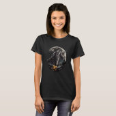 T-shirt Pop Art Wolf Moon Wilderness (Devant entier)