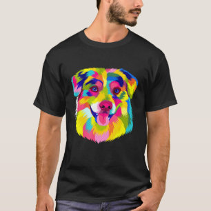 T-shirt Pop Australian Shepherd mignon chien australien co