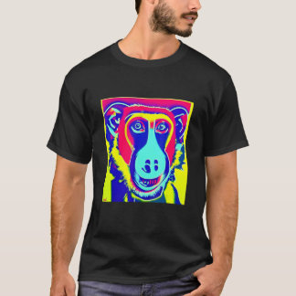 T-shirt Pop Baboon Fun Mignonne Trendy Pour Hommes Femmes 