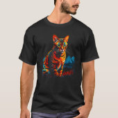 T-shirt Pop Bengal Cat (Devant)