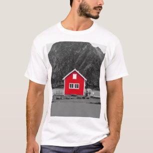 T-shirt Pop couleur de la maison rouge