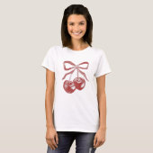 T-shirt Pop de cerise douce (Devant entier)
