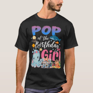 T-shirt Pop De La Fille D'anniversaire Poisson De Mer Océa