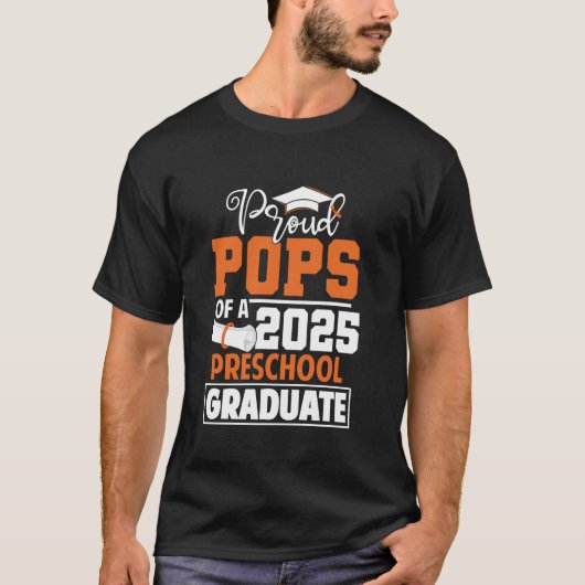T-shirt Pop Fiers D'Une Classe D'Études Préscolaire 2025 D (Devant)