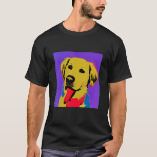 T-shirt Pop Golden Retriever Mignonne Pour Hommes Femmes &