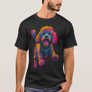 T-shirt Pop Happy Poodle Chien