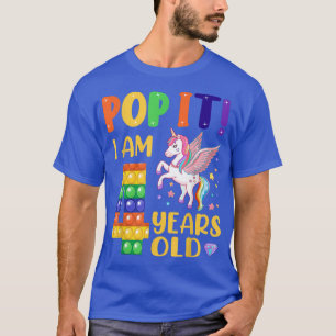 T-shirt Pop It 4th Birthday Enfants Filles Garçons 4 Ans