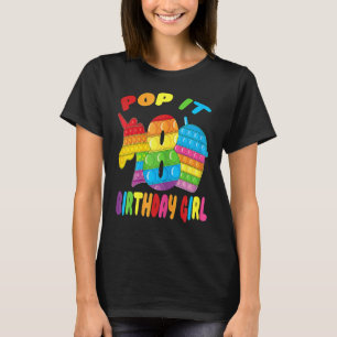 T-shirt Pop It 8th Birthday Girl Fidget Pop Unicorn & Juic