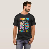 T-shirt Pop It 9th Birthday Girls 9 years old Fidget (Devant entier)