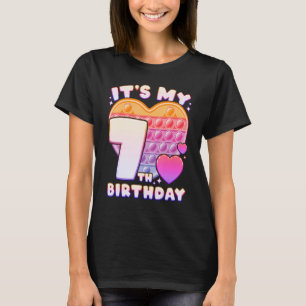 T-shirt Pop-it Anniversaire Fille 7 ans, Push it Pop Fidg
