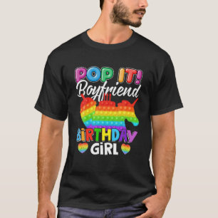T-shirt Pop It Boyfriend Anniversaire Fille Fidget Enfant