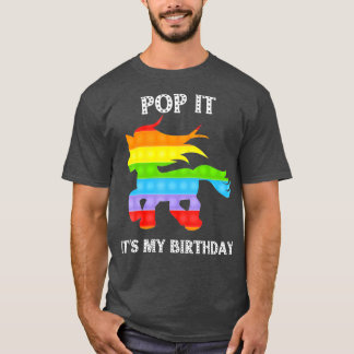 T-shirt pop it c'est mon anniversaire Fidget Toy pop it un
