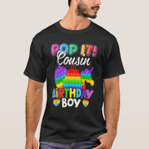 T-shirt Pop It Cousin Anniversaire Garçon Fidget Enfant Co
