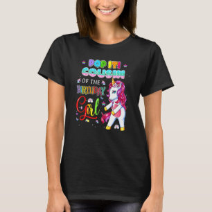 T-shirt Pop It Cousin Of The Birthday Girl Fidget Family M