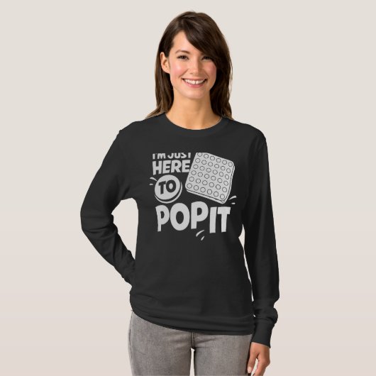 T-shirt Pop It Fidget Jeu Jeu Drôle Stress Bubble 1 (Devant entier)