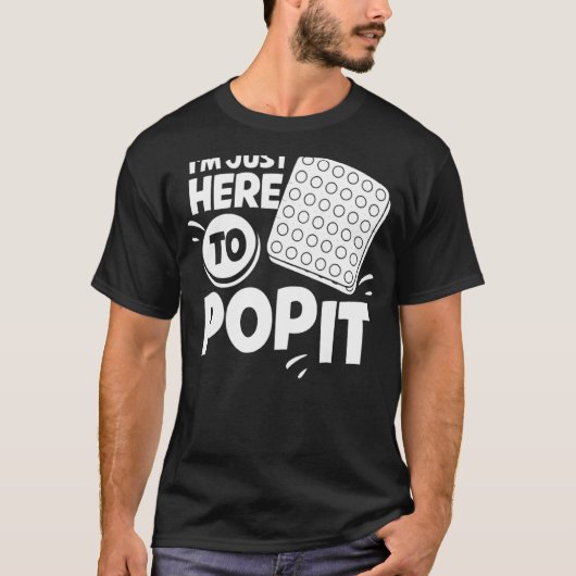 T-shirt Pop It Fidget Jeu Jeu Drôle Stress Bubble 1 (Devant)