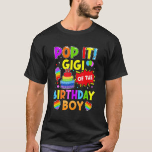 T-shirt Pop It Gigi De L'Anniversaire Garçon Fidget Famill