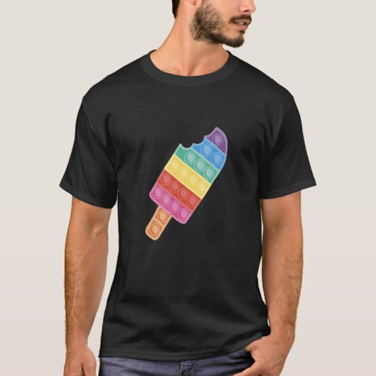 T-shirt Pop It Ice Cream Fidget Jouet Pour Garçons Filles (Devant)