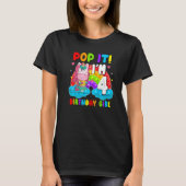 T-shirt Pop It I'm 4 Anniversaire Fille Pop Fidget Toys Gr (Devant)