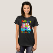 T-shirt Pop It I'm 5 Anniversaire Fille Pop Fidget Toys Gr (Devant entier)
