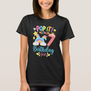 T-shirt Pop It I'm 7th year old Birthday Girl Pop It Party
