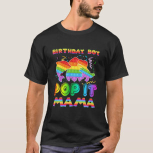 T-shirt Pop It Mama du garçon d'anniversaire Pop It Requin