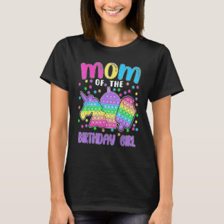 T-shirt Pop-it Maman de la fille d'anniversaire Pop-it