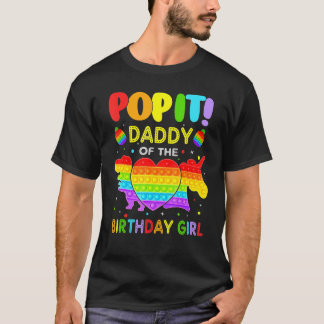 T-shirt Pop It Maman De L'Anniversaire Fille Fidget Famill