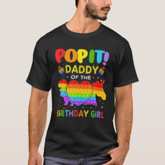 T-shirt Pop It Maman De L'Anniversaire Fille Fidget Famill