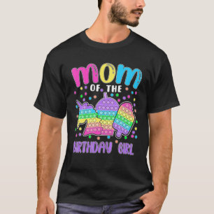 T-shirt Pop-It Maman Of The Birthday Girl Pop-It
