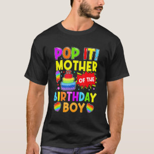 T-shirt Pop It Mère De L'Anniversaire Garçon Fidget Enfant