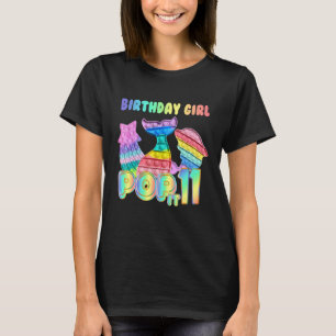 T-shirt Pop It Mermaid 11th Birthday Girl Fidget Toy