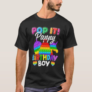 T-shirt Pop It Pappy Anniversaire Garçon Fidget Enfant Cor