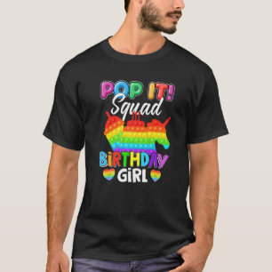 T-shirt Pop It Squad Anniversaire Fille Fidget Enfant Corr