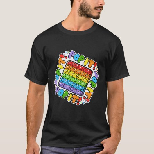 T-shirt Pop It Toy Funny Vintage (Devant)