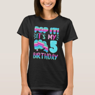 T-shirt Pop It's My 5 Birthday Fidget Toy Toddler 5th B