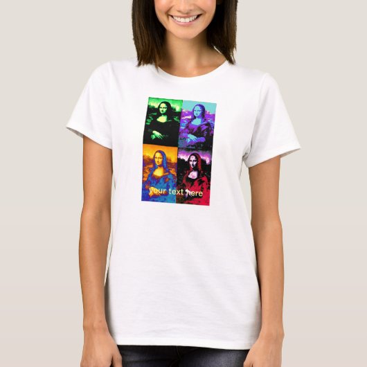 T-shirt pop mona lisa (Devant)